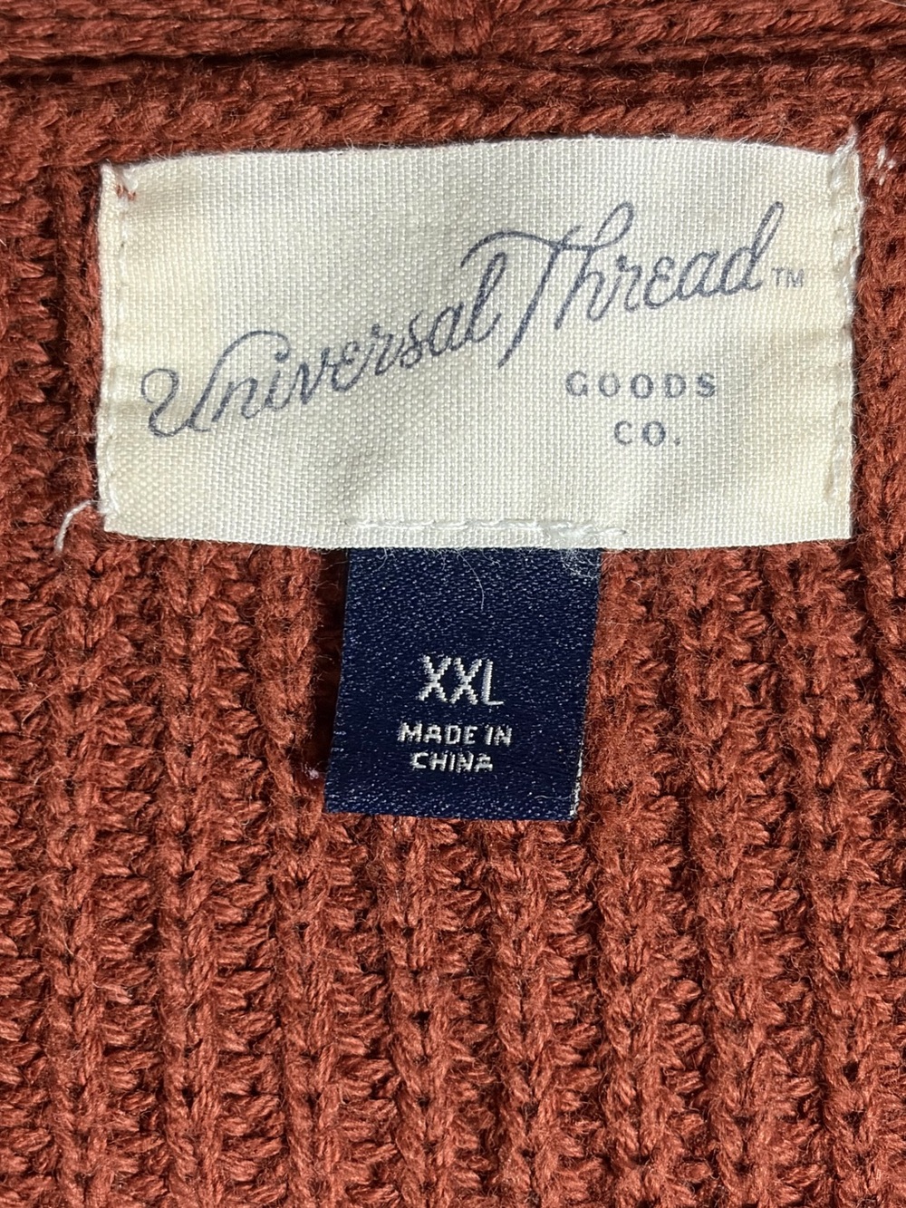 Universal Thread Rust Brown Knit Kimono Cardigan - Picture 5 of 6